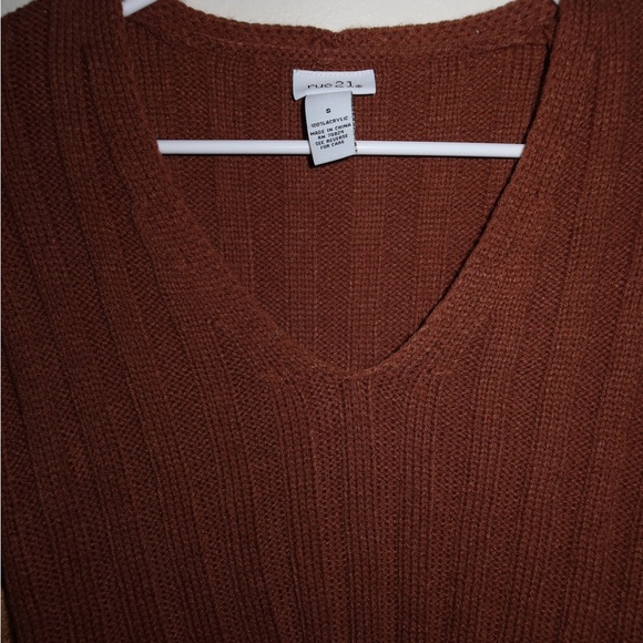 Rue21 Brown Distressed Sweater - Picture 3 of 9